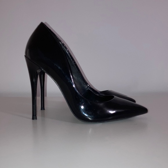 Patent stiletto heels